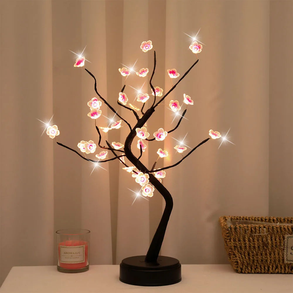 ARBOL DE MESA CON LUZ PARA DECORACION  ™