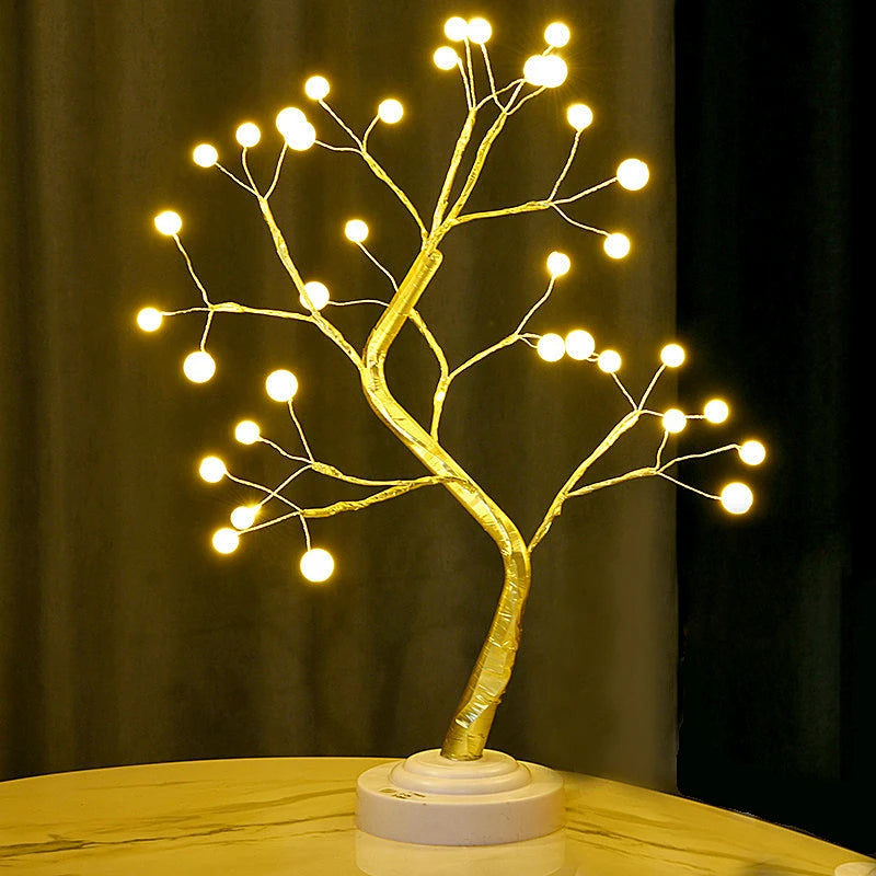 ARBOL DE MESA CON LUZ PARA DECORACION  ™